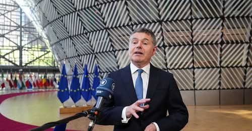 Il presidente dell'Eurogruppo Paschal Donohoe