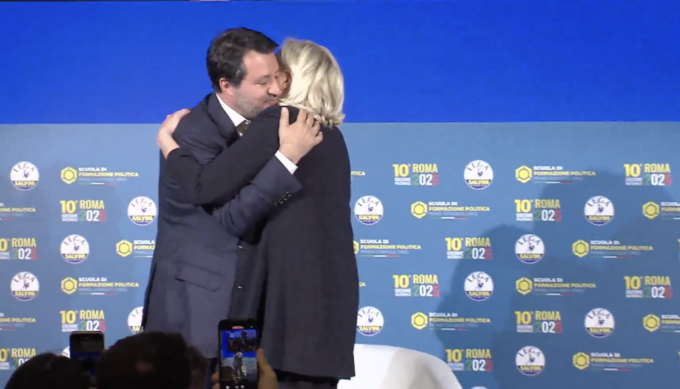 Salvini ospita Le Pen a Roma: "Da soli contro immigrazione clandestina. A qualcuno conviene guerra continui"