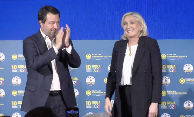 Salvini ospita Le Pen a Roma: "Da soli contro immigrazione clandestina. A qualcuno conviene guerra continui"