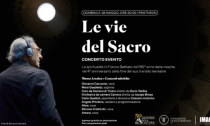 Concerto gratuito al Pantheon per onorare Franco Battiato. Giuli: "Atto d'amore per un grande artista"