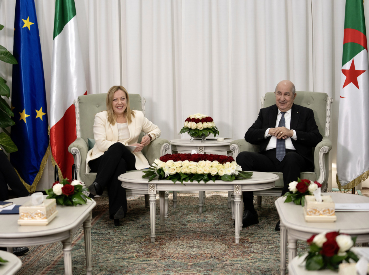 Meloni domani al 6° vertice fra Italia e Algeria sul “piano Mattei”