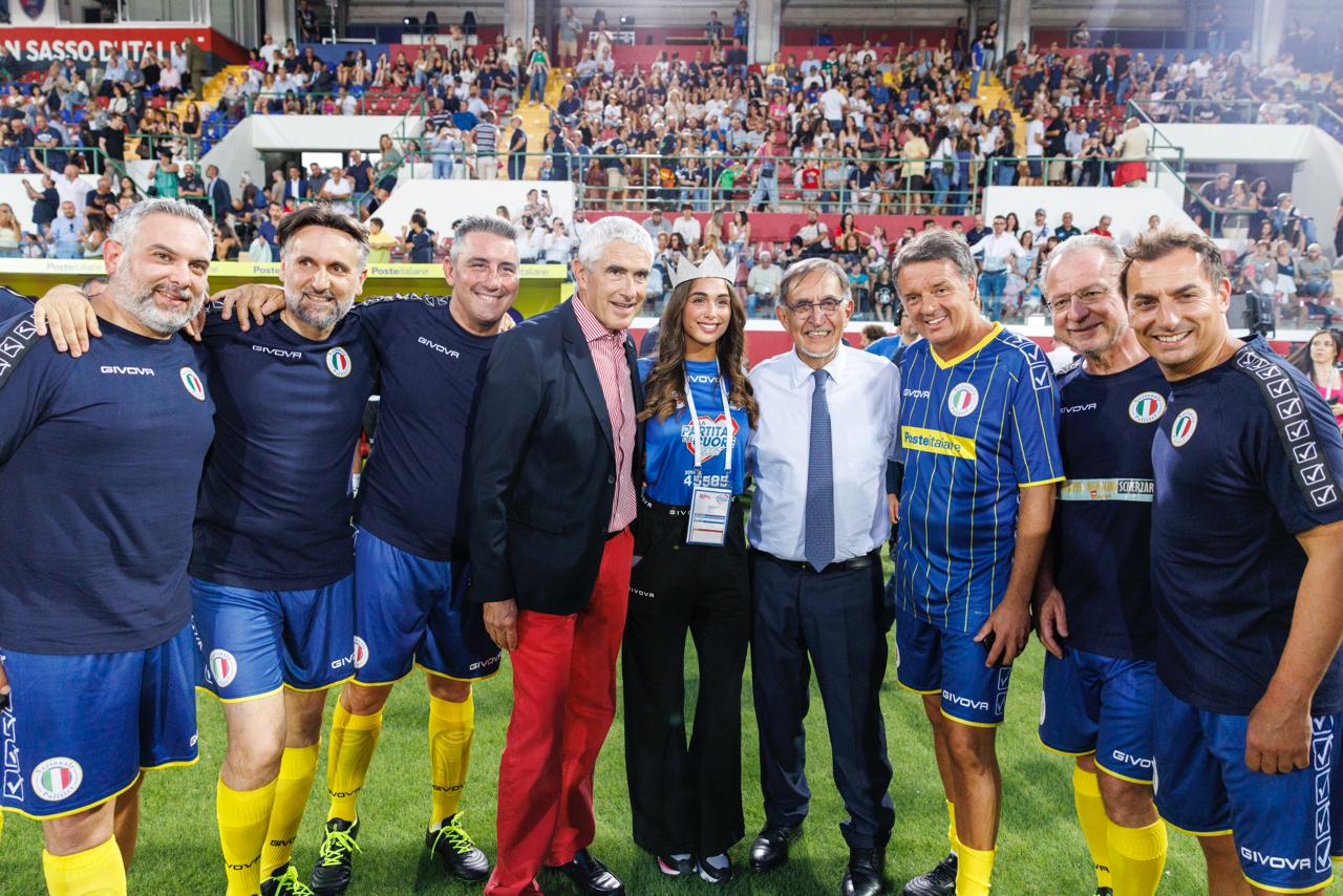 All’Aquila vince la solidarietà (e la Nazionale Cantanti): ministri e parlamentari in campo per la Partita del Cuore