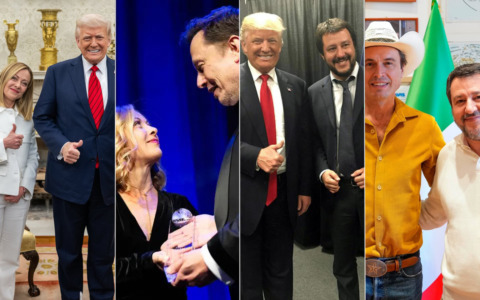 Trump e Musk da coppia di fatto a nemici: e ora cosa faranno Meloni e Salvini?