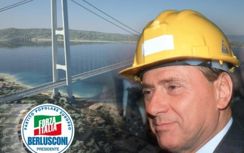 Ponte sullo Stretto, Forza Italia e la dedica a Berlusconi: “Ce l’abbiamo fatta presidente”