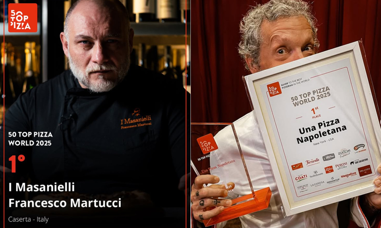 Caserta e New York regine della pizza: l’Italia domina la classifica della 50 Top Pizza World 2025