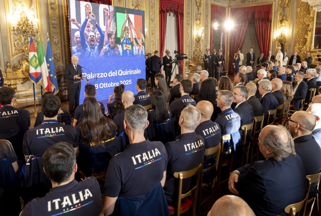 Mattarella e Meloni celebrano le Nazionali di volley campioni del mondo