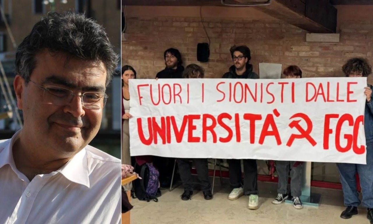 Pro Pal all’Università Ca’ Foscari cacciano il dem Emanuele Fiano: “Come mio padre nel 1938”