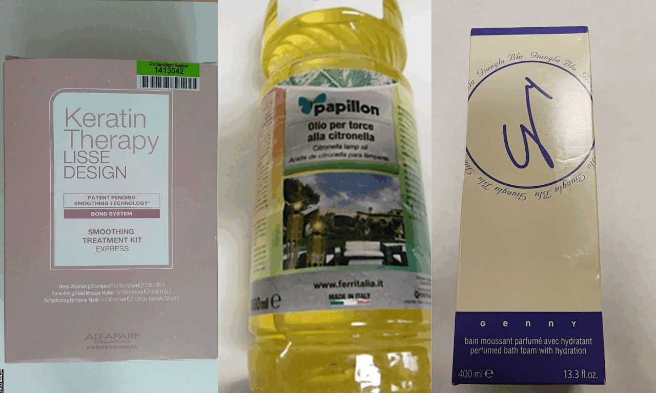 Allerte europee: richiamati cosmetici, olio per lampade e una Ducati per rischi alla salute e alla sicurezza