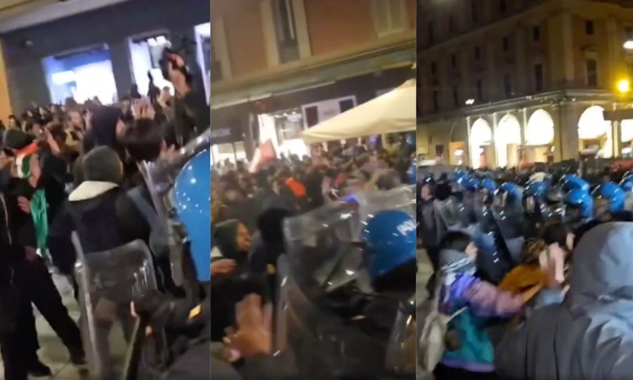 Manifestazioni pro-Pal 7 ottobre: scontri a Bologna, corteo non autorizzato a Torino