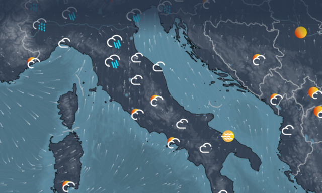 Si apre la porta atlantica: piogge al Nord e temperature in calo. Le previsioni fino al weekend