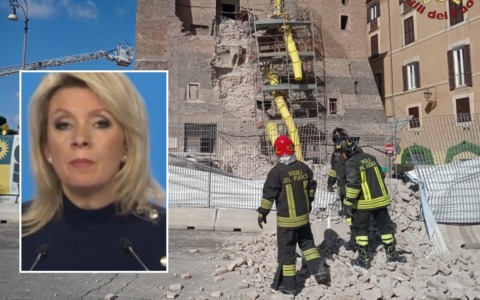 Crollo Torre dei Conti, Mosca: “L’Italia crollerà tutta se continua a sprecare soldi per l’Ucraina”