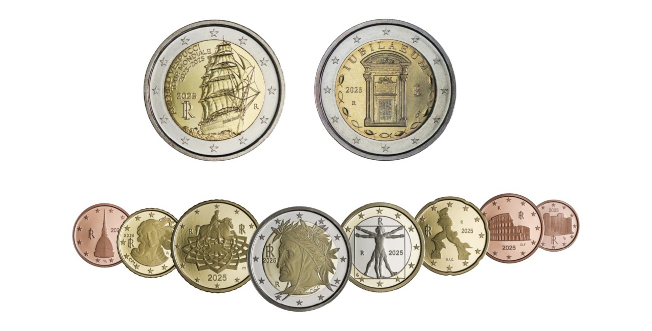Emessa la Serie divisionale 10 pezzi Proof, un cofanetto da collezione con i 2 euro dedicati al Giubileo e alla Vespucci