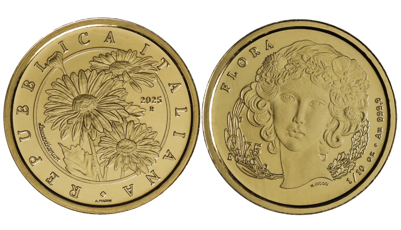 Prima assoluta per la moneta da 0,75 euro dedicata alla Margherita