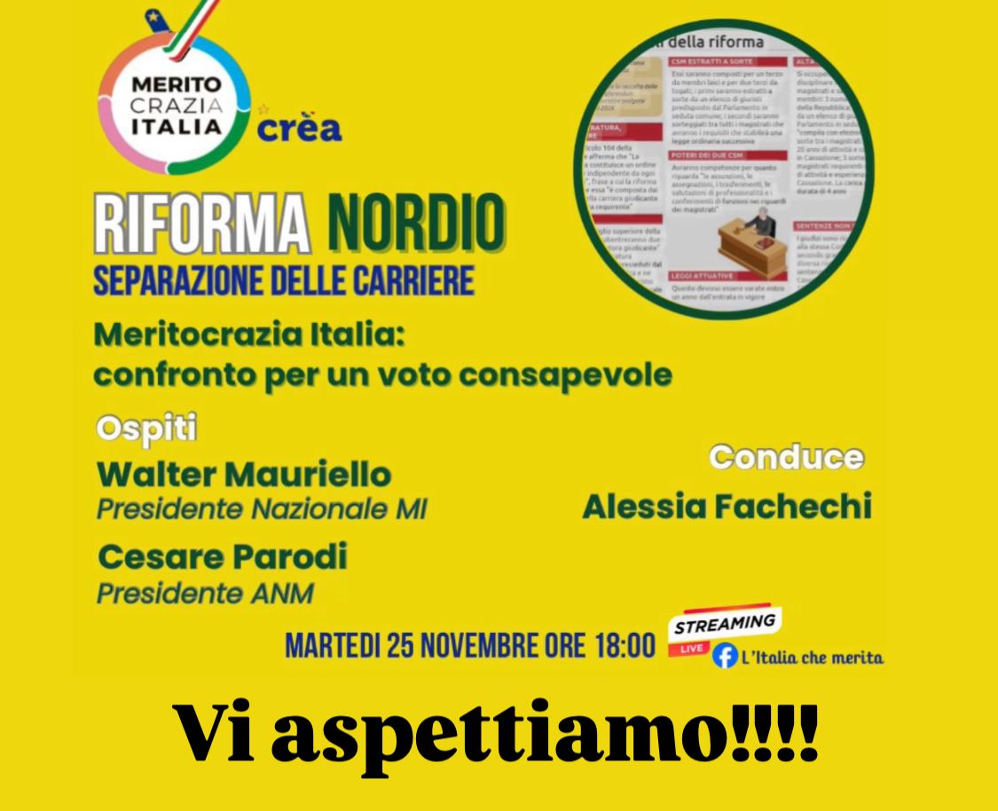 Referendum Giustizia: Presidente ANM Parodi e Presidente di MI Mauriello aprono il confronto sulla riforma