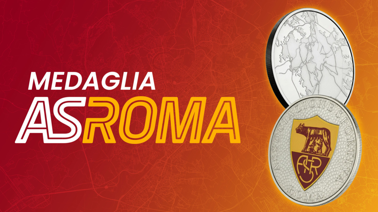 La AS Roma e il suo storico stemma celebrati in una medaglia