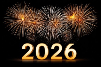 HOWAF 24 Biglietti Auguri Capodanno 2026 Con Buste, Design Nero Oro Con Fuochi D'artificio E Champagne: Il Regalo Perfetto Per Augurare Un Buon Anno Con Stile!