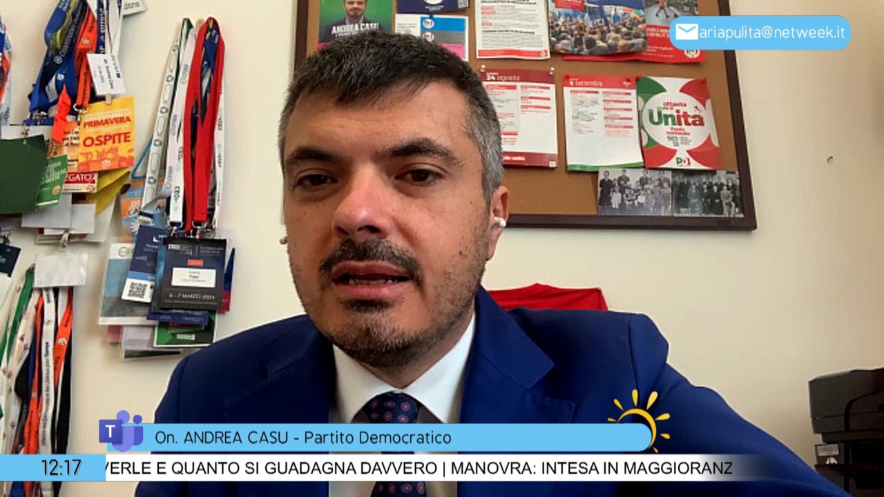 Casu (PD) :”Un’Italia che chiede risposte, una manovra che non basta”