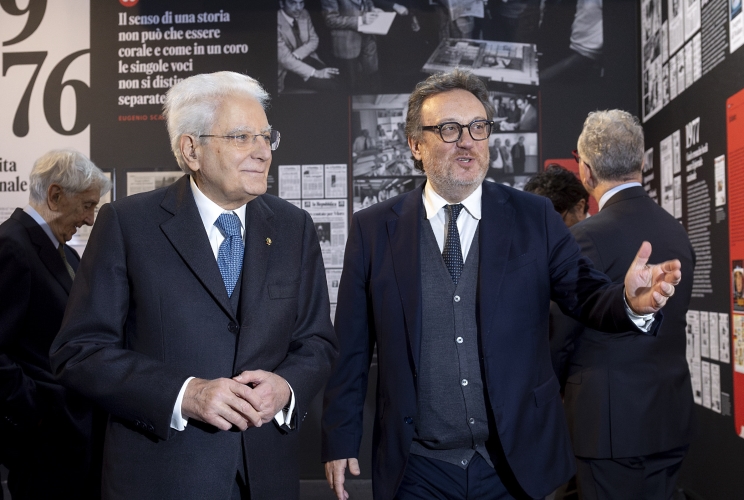 Mattarella Inaugura la Mostra "La Repubblica. Una storia di futuro" per i 50 Anni del Quotidiano
