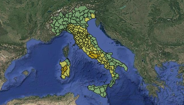 Italia nella morsa del maltempo: allerta arancione e gialla in 12 regioni e scuole chiuse