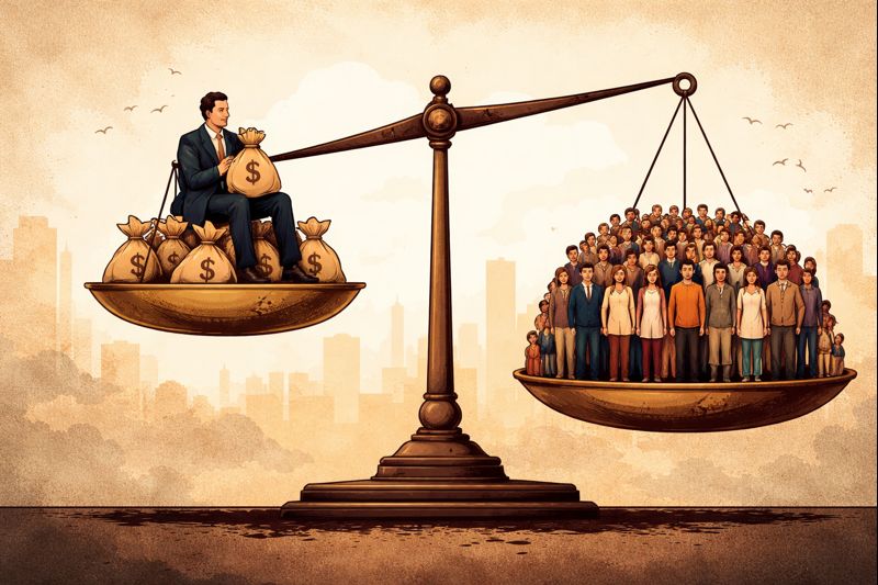 I paperoni mondiali guadagnano come 4 miliardi di persone. In Italia il 5% detiene metà della ricchezza nazionale