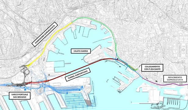 Autostrade per l’Italia, al via il bando relativo alla procedura di gara per la realizzazione del lotto B dei lavori del tunnel subportuale di Genova
