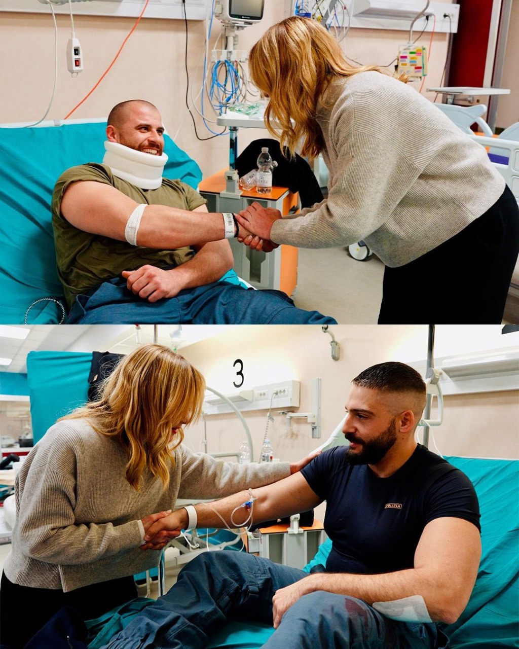 Scontri a Torino, Meloni visita gli agenti in ospedale: "Aggrediti da criminali organizzati. È tentato omicidio"