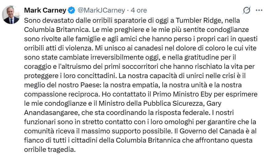 Sparatoria al liceo, stavolta in Canada: donna uccide 10 persone e si toglie la vita