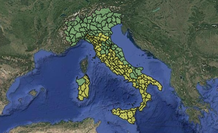 Maltempo in tutta Italia, allerta gialla sul Tirreno. Intanto in Andalusia è emergenza rossa