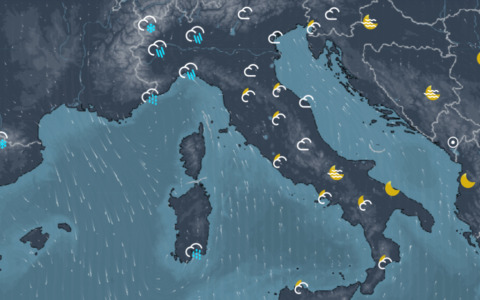Previsioni Meteo, calo delle temperature nel weekend: piogge e freddo in arrivo sull’Italia