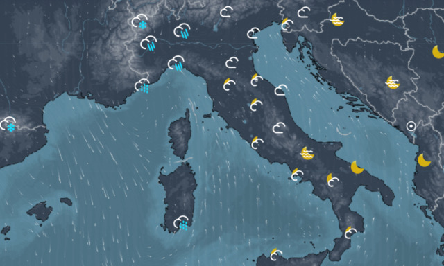 Previsioni Meteo, calo delle temperature nel weekend: piogge e freddo in arrivo sull’Italia
