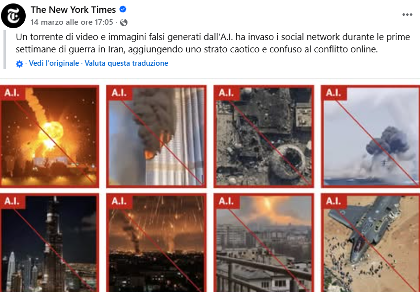 I video falsi creati con l'intelligenza artificiale che trasformano la guerra in Iran in uno show digitale