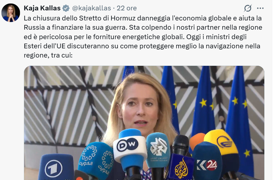 Tajani: "La sicurezza dello stretto di Hormuz va garantita attraverso il dialogo"