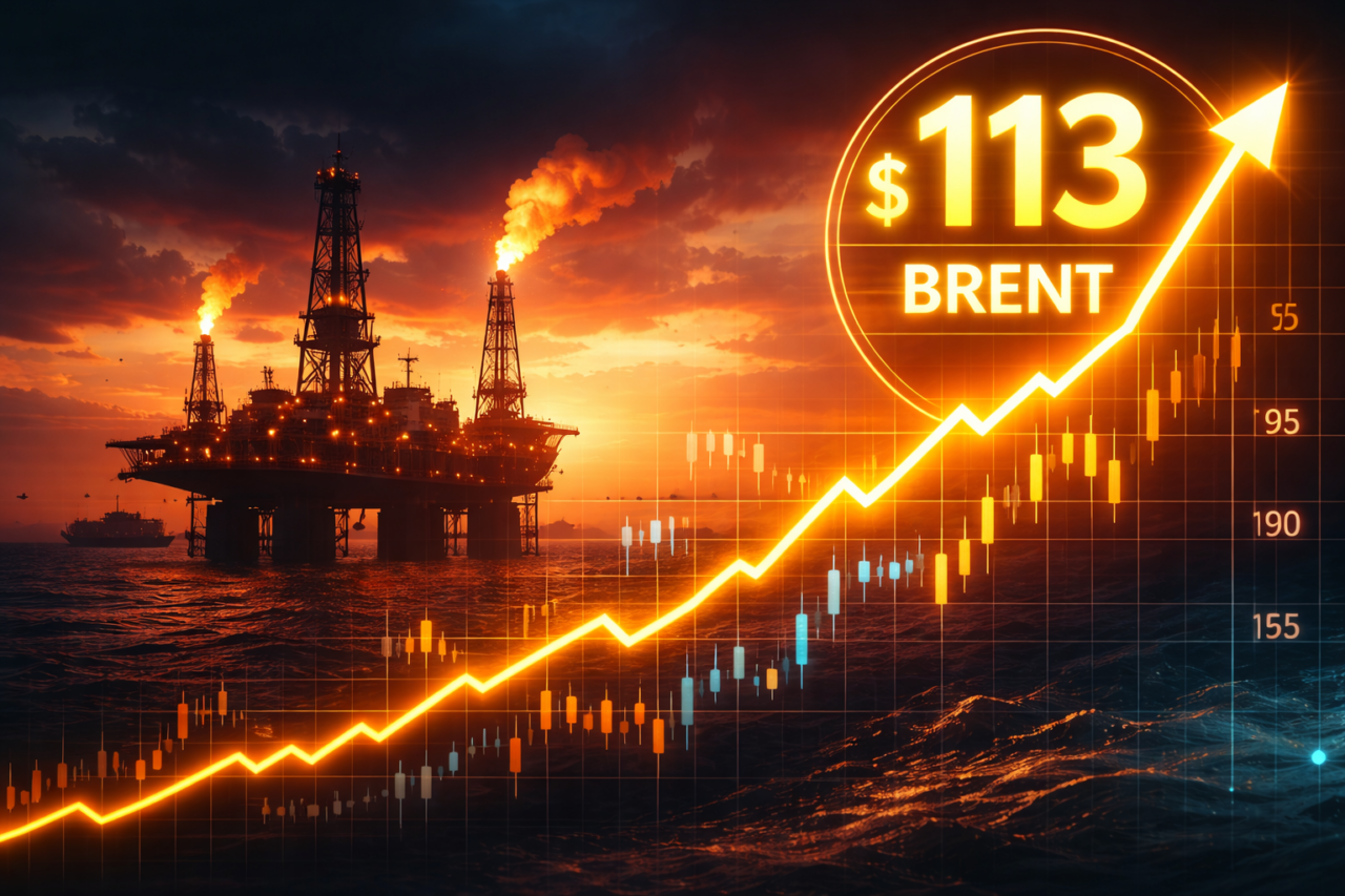 Come il brent europeo è arrivato a quota 113 al barile