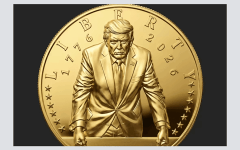 Mancava la moneta d’oro commemorativa con l’effige del presidente Donald Trump