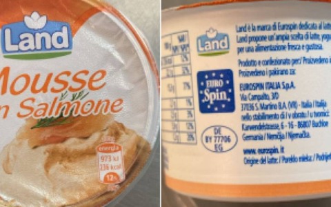 Richiamo alimentare Eurospin: ritirata mousse al salmone Land per rischio botulino