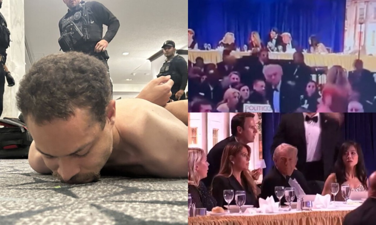 Spari alla cena dei corrispondenti della Casa Bianca: Trump scortato via. Fermato il presunto attentatore