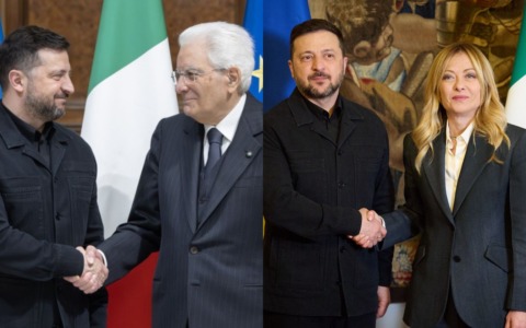 Zelensky incontra Meloni e Mattarella: “Sempre dalla parte di Kiev. Interesse comune nella produzione di droni”