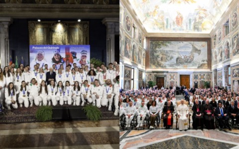 Atleti e atlete di Olimpiadi e Paralimpiadi di Milano-Cortina 2026 ricevuti dal Presidente Mattarella e da Papa Leone XIV
