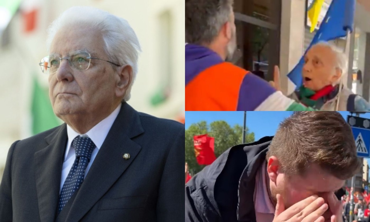 Mattarella: “25 Aprile festa di tutti gli italiani”. Ma manifestazioni e cortei segnati da tensioni