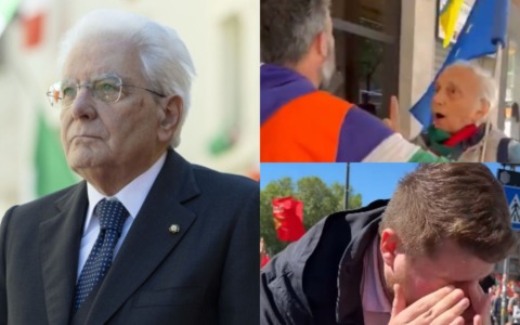 Mattarella: “25 Aprile festa di tutti gli italiani”. Ma manifestazioni e cortei segnati da tensioni
