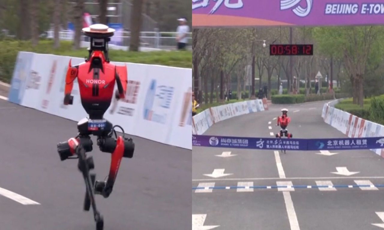 In Cina un robot umanoide ha corso la mezza maratona