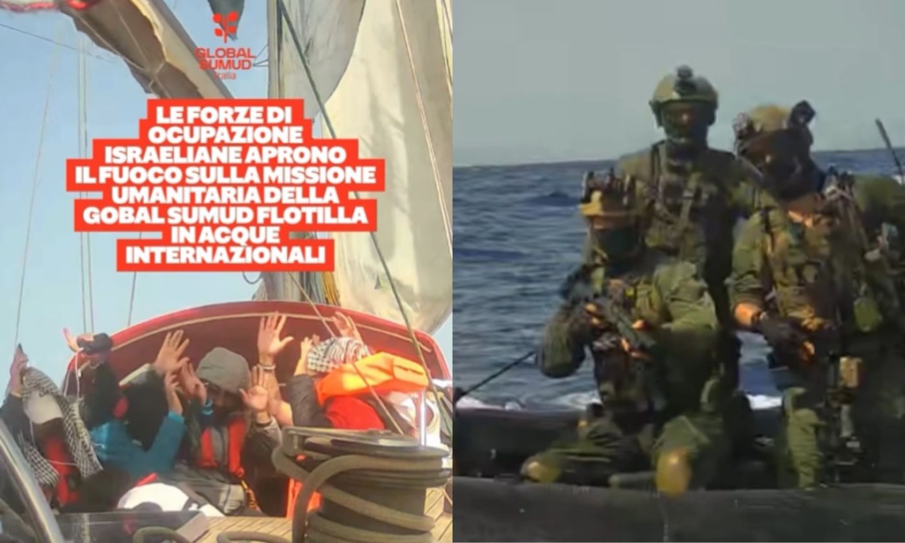 Spari con proiettili di gomma contro le barche della Flotilla (29 gli italiani a bordo)