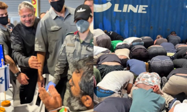 Flotilla, attivisti legati e in ginocchio derisi dal ministro Ben-Gvir. Meloni: “Inaccettabile. Al lavoro per liberarli”