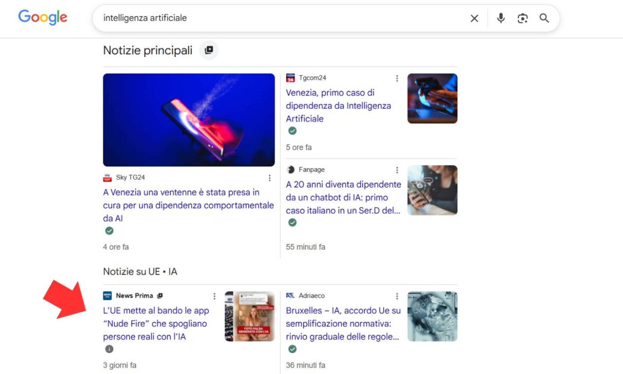 Novità: aggiungi News Prima fra le tue “Fonti preferite” in Google