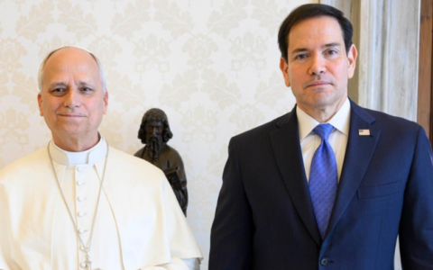 Papa Leone XIV incontra Marco Rubio in Vaticano