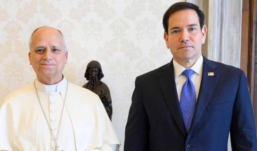 Papa Leone XIV incontra Marco Rubio in Vaticano