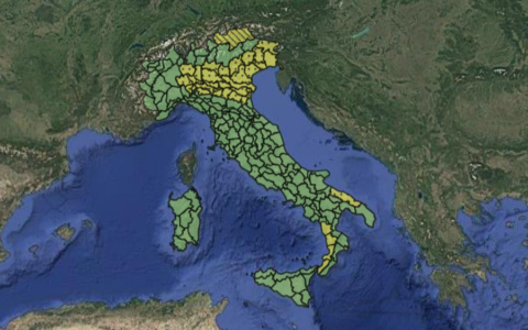 Ancora temporali e grandine: allerta gialla giovedì 14 maggio 2026 su sette regioni