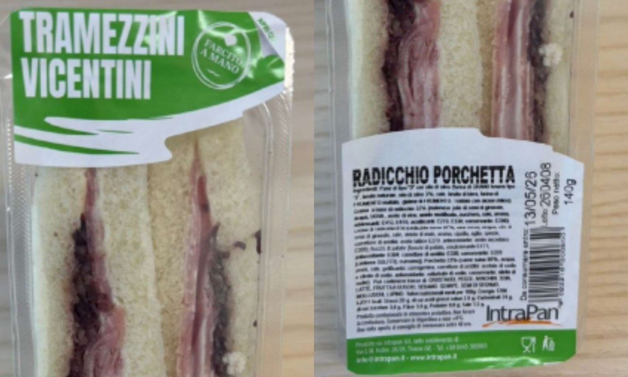 Attenzione ai tramezzini vicentini con radicchio e porchetta: rischio listeria