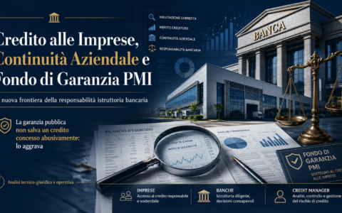 Credito alle imprese, continuità aziendale e Fondo di Garanzia PMI: la nuova frontiera della responsabilità istruttoria bancaria