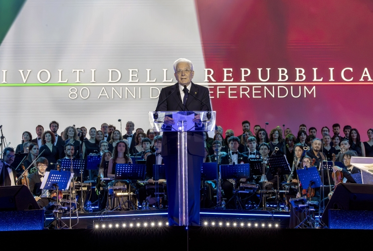 Lo spettacolo per gli 80 anni della Repubblica in piazza al Quirinale